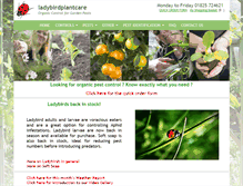 Tablet Screenshot of ladybirdplantcare.co.uk